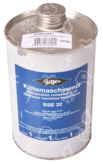 olej esterový BITZER, BSE32, 1 l balení